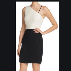 Elizabeth and James one shoulder dress